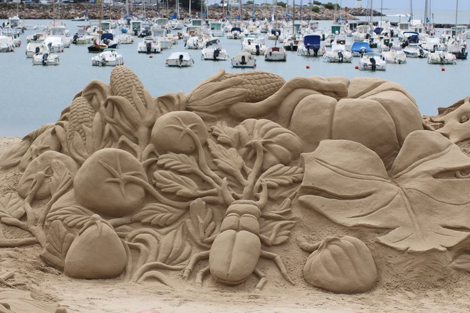 Animation sculpture sur sable