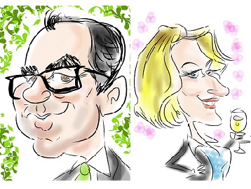 Caricaturiste sur tablette I Pad ou samsung - animtion déambulatoire cocktail evénementiel entreprise