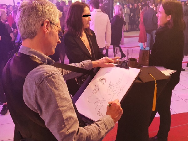 Caricaturiste Paris caen bayeux deauville - animation cocktail