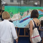 Event inauguration choisy le roi - fresque en matériaux recylclés- dpt 94