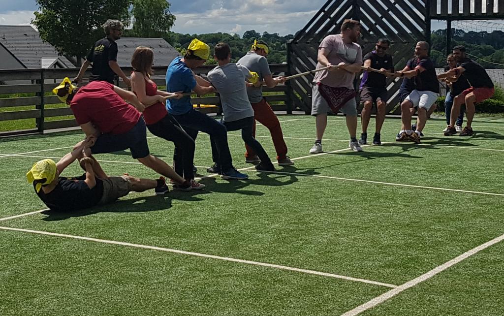 Teambuilding: journée de cohésion en Normandie - Olympiades tir à la corde