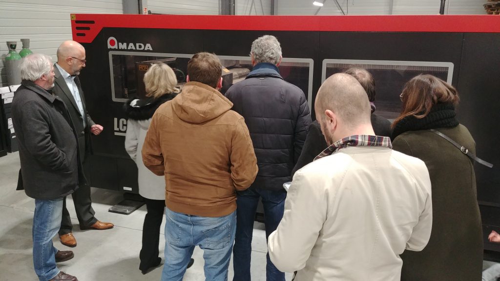 Organisation de visite de site industriel lors de la soiree d'inauguration d'un batiment à Moult calvados, proche Caen