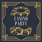 Affiche soirée à thème casino party