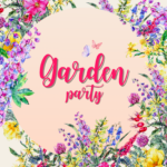 Affiche soirée à thème clé en main garden party