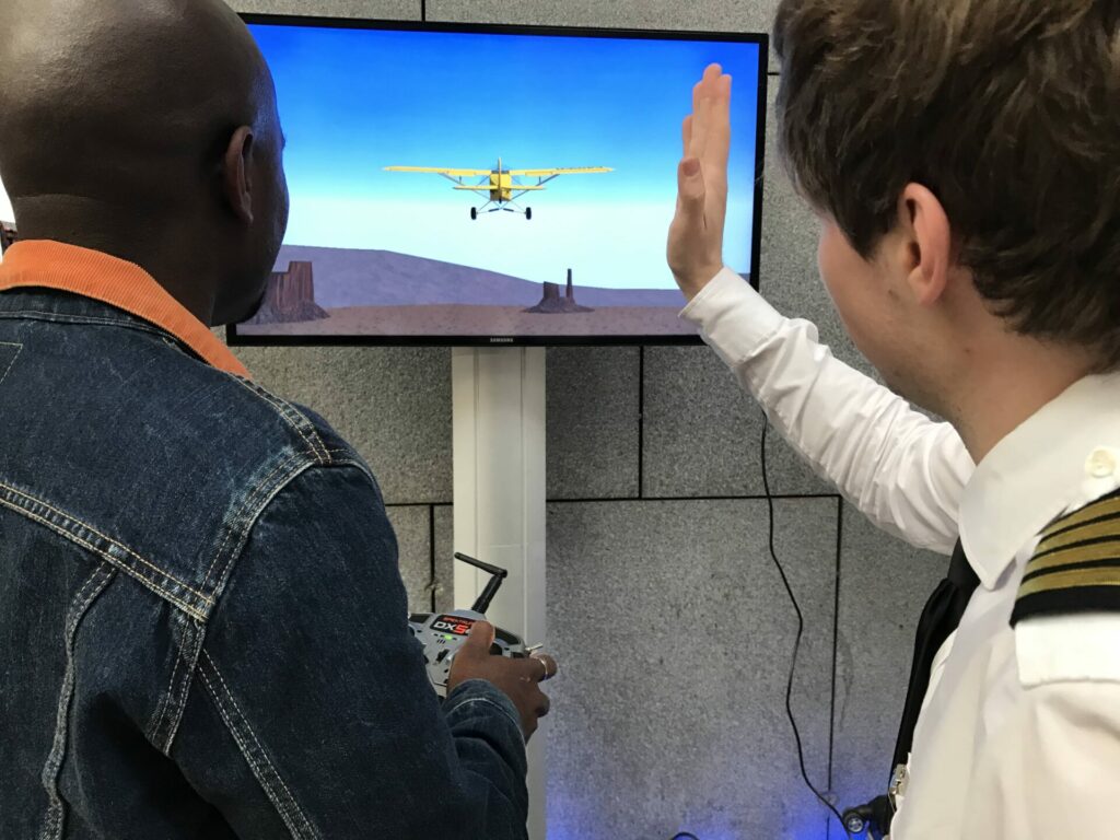 Simulateur conduite avion