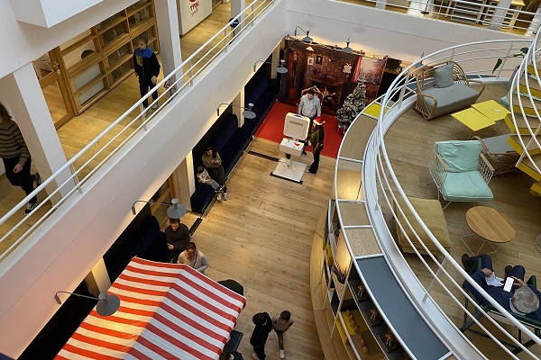 Arbre de noël stand photo Boulogne Billancourt