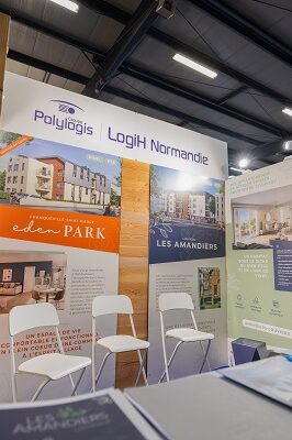 Stand bois salon évènementiel